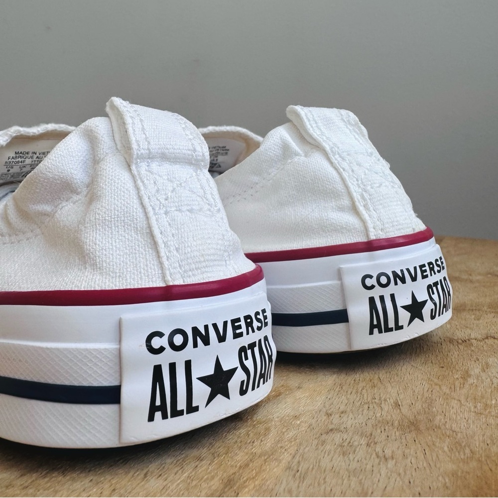 Women’s Converse Shoreline White Size 7.5 Slip On Canvas Sneakers - Picture 7 of 10